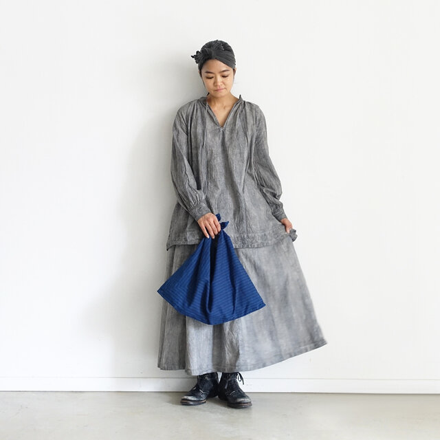 Model 158cm、Stripes 着用