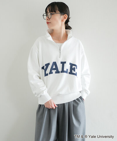 Johnbull|【SALE 30%OFF】YALE ハーフジップスウェット プルオーバー トレーナー カットソー 裏毛 レディース メンズ ユニセックス jt254c12