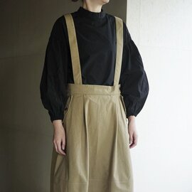 MAGALI|キャンバスコットンリネン・サスペンダースカート