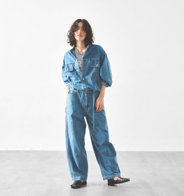 model 166cm
color : light indigo / size : 2