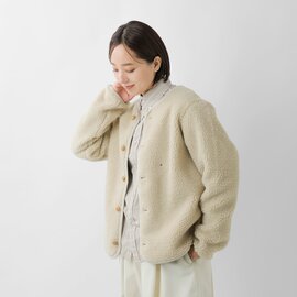 Vincent et Mireille|ボア カーディガン ジャケット vm252bl25030-tr