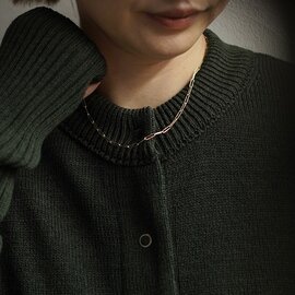 Garden of Eden|9K カッティングPCチェーンネックレス アクセサリーシルバー ジュエリー 2.3mm ユニセックス メンズ ED26SS-113 ガーデンオブエデン