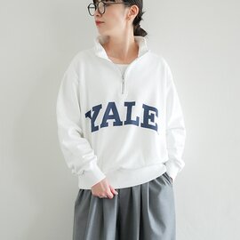 Johnbull|YALE ハーフジップスウェット プルオーバー トレーナー カットソー 裏毛 レディース メンズ ユニセックス jt254c12