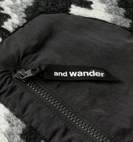 and wander｜ウール ロピー ニット セーター “lopi knit sweater” 574-3284076-mn