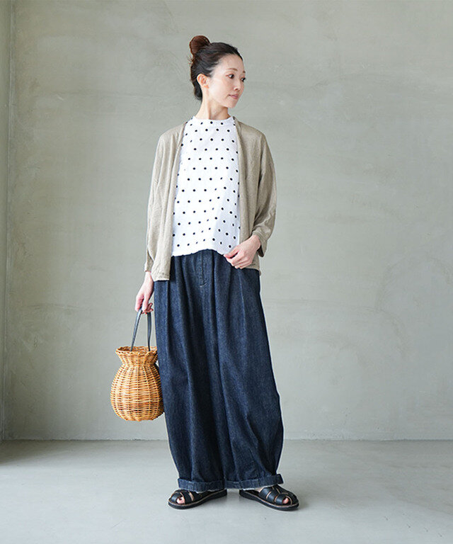 身長:164cm / カラー:12 キナリ / サイズ:onesize