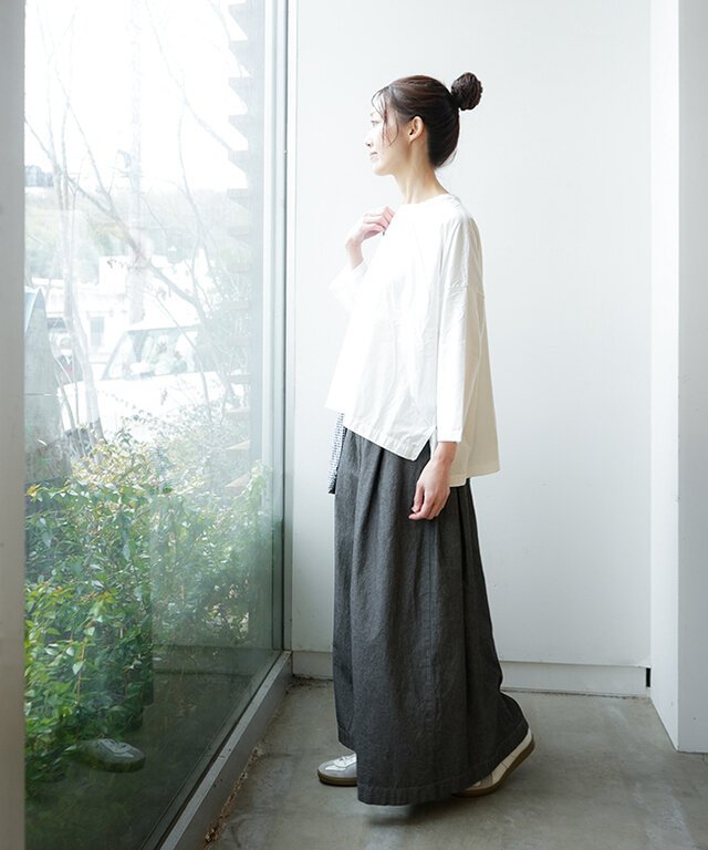 身長:164cm/着用カラー:01 シロ/着用サイズ:one size