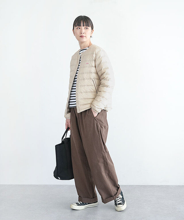 身長:165cm / カラー:100 OYSTER WHITE / サイズ:M