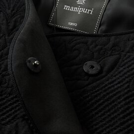 manipuri｜ダブルボタン ジャガード コート jacquard-coat-tr