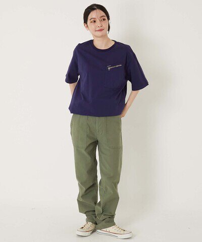 HOLLYWOOD RANCH MARKET|フィールソーグッド プルオーバーシャツ DARK NAVY 半袖 夏Tシャツ ダークネイビー 濃紺 日本製 seilin sale