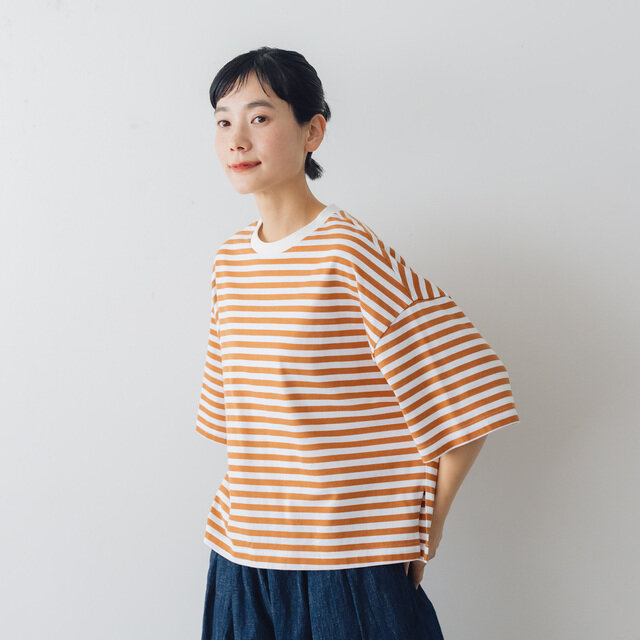 atelier naruse|コットンボーダーカットソー