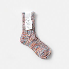 decka quality socks｜マルチカラー ヘビーウェイト ミドル丈 ローゲージ ソックス heavyweight-socks-tr  靴下