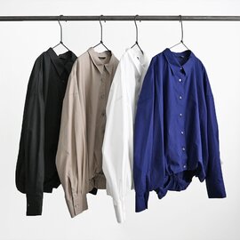 mizuiro ind|バルーン長袖シャツ - 無地