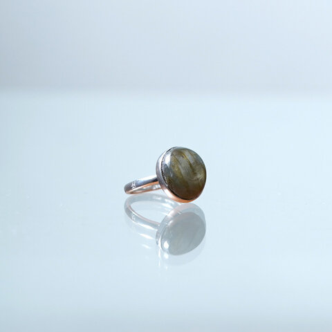 ReFaire|ラウンド ラブラドルライト リング Round Labradorite Ring パワーストーン 曹灰長石 リング アクセサリー RC-RG006 ルフェール