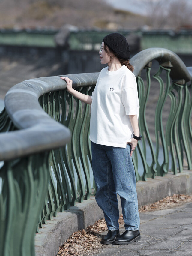 身長152cm サイズ S-M 着用 デニムと合わせて王道に。