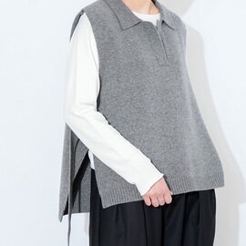 mizuiro ind|【SALE 20%OFF】skipper knit vest スキッパーニットベスト トップス レディース 4-220110