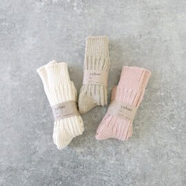 yahae|Organic Cotton Row Gauge Socks オーガニックコットンローゲージソックス(7-5002)ヤハエ