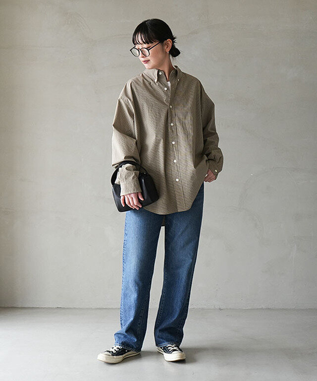 身長:165cm/着用カラー:48 BROWN/着用サイズ:RS