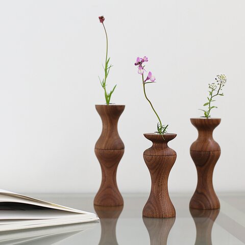 eN product｜flower vase  walnut