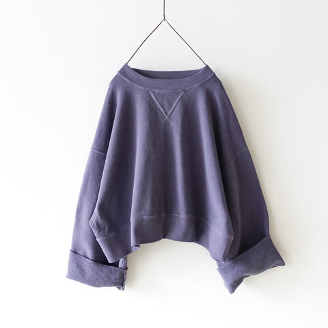 ichi｜Pigment Wash Short Sweatshirt