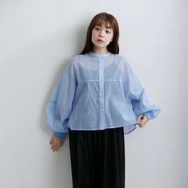 CYAN TOKYO|ソフトオーガン リブ ショート シャツ 601457