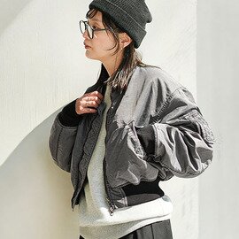 Johnbull|ピグメントダイコンパクトMA-1 アウター ジャケット jl264l04