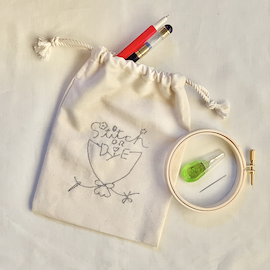 クロヤギシロヤギ|刺繍道具スターターセット