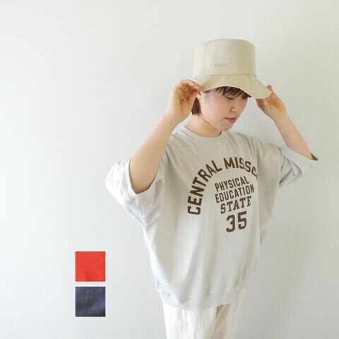 BLUE LAKE MARKET|BD天竺セットインスリーブプリント POCENTRAL MISSOURI(B-521030)【メール便対象】