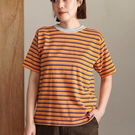 RYE TENDER|センターティー ボーダーTシャツ サマーニット 半袖 CENTRE TEE 010062600 ライテンダー