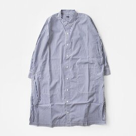 TISSU｜ナチュラルタイプライター/ストライプ ワイドシャツ ワンピース ts220sh075-yo