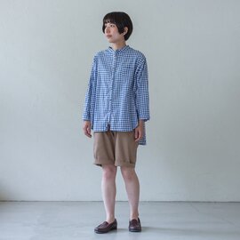 sisam｜チェックソデストラップシャツ【ギフト】