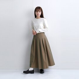 HAVERSACK ATTIRE|サイロ ツイル ロング プリーツスカート 362601【2026aw先行受注会】