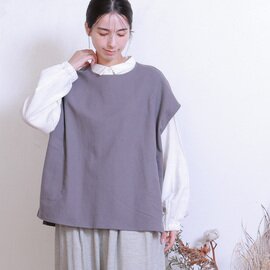 TUTIE.|コットン起毛ショルダーダーツベスト/コットン・起毛・ベスト