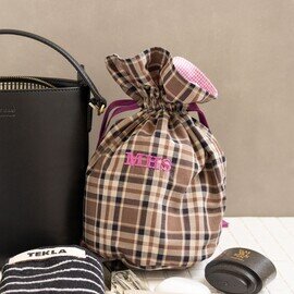 播州織 わたがし巾着 BAG in bag てんとてん別注