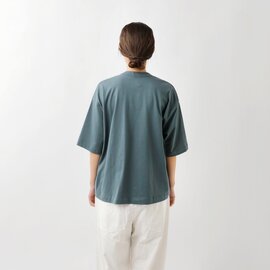 TRAVAIL MANUEL｜ミディ 天竺 コットン 6分袖 Tシャツ 2010-mt