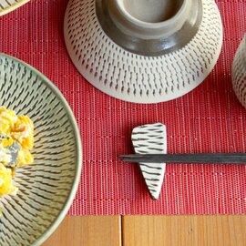 小鹿田焼|箸置き 飛びかんな 日本の手仕事