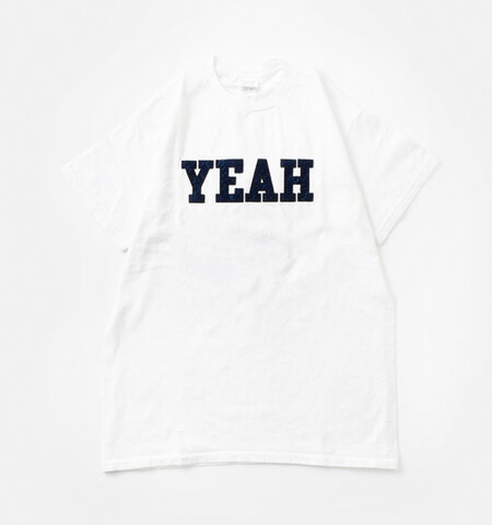 kha:ki｜6.0oz コットンジャージー ロゴ 刺繍 半袖 Tシャツ “EMBROIDERY TEE” mil23hcs3349-kk カットソー 