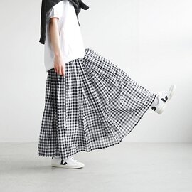 SOIL｜【WOODY別注カラー】ビッグギンガムチェックギャザースカート nsl20055