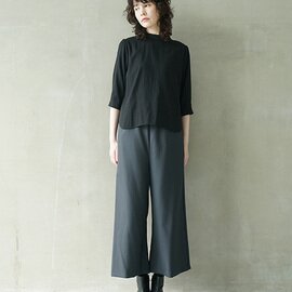 Mochi｜wide pants [dark moss grey]
