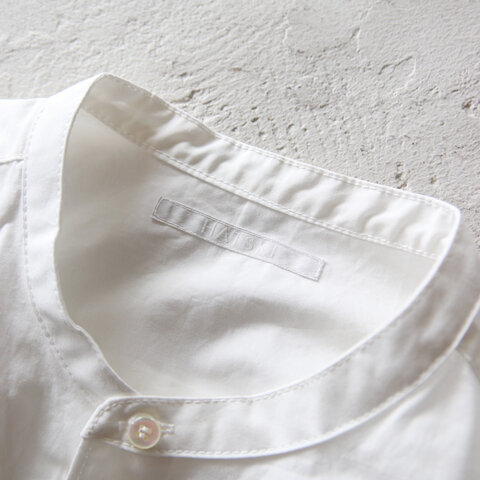 HATSKI｜Low Count Band collar shirt HTK-21007