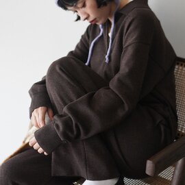 YULA|ウールジャンプスーツ ニット オールインワン カシミヤウール 長袖 つなぎ オールインワン WOOL JUMPSUIT YL26-P003 ユラ