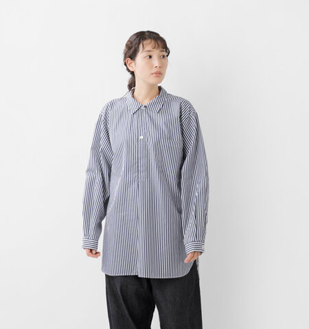 DIARIES|50ブロード スーピマコットン スウェディッシュ アーミー プルオーバー シャツ sa42307-mn