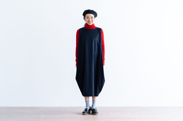 mizuiro ind|ノースリーブコクーンワンピース