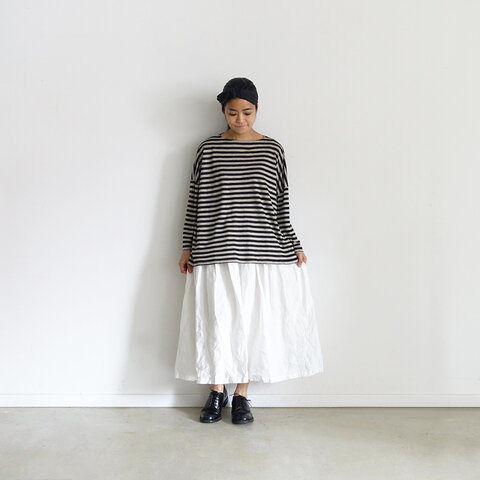 ichi Antiquités|Linen Border Pullover