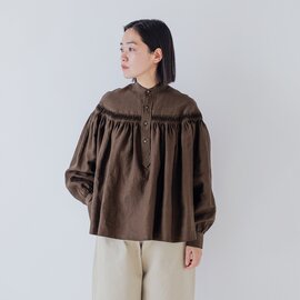 Scye|リネン キャンブリック タック ブラウス 60/1Linen Cambric Tucked Blouse 1226-31000