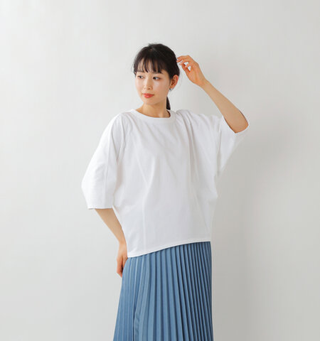 kha:ki|ドライバスクコットンアシンメトリーワイドプルオーバー“WIDE ASYM TOP” mil-21hcs240a-tr