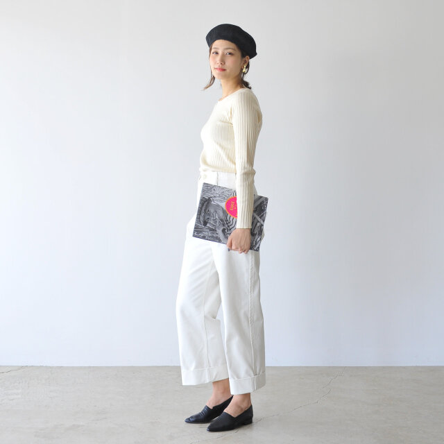 モデル:170cm / 54kg
color : off white(col.02) / size : free