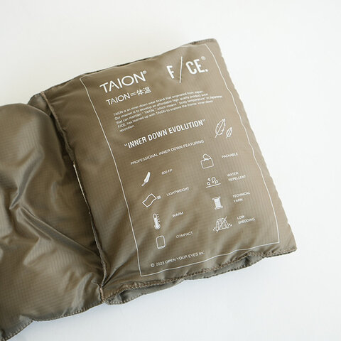 TAION｜パッカブルダウンスカーフ TAION BY F/CE. PACKABLE DOWN SCARF FSP43232U0001