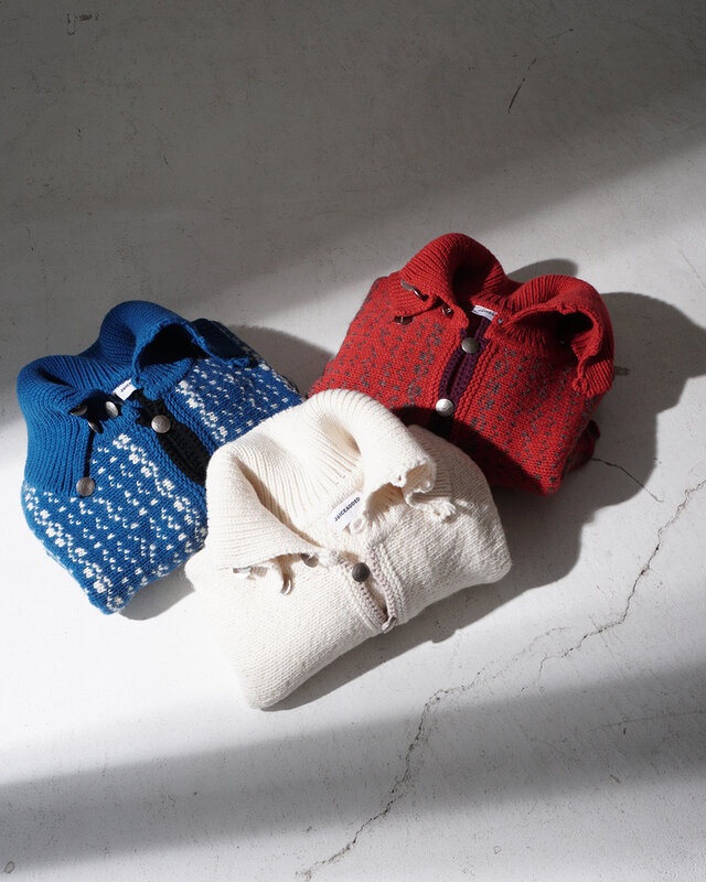 COBALT-BLUE / IVORY / VERMILION-RED