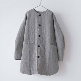 NATURAL LAUNDRY|先染めキルト ミドルコート | 7264J-004
