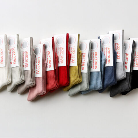 LUCKY SOCKS|Smooth Rib Socks / スムースリブソックス